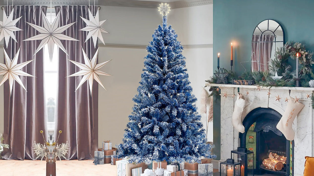 6FT Vinyl  Christmas Tree - Blue