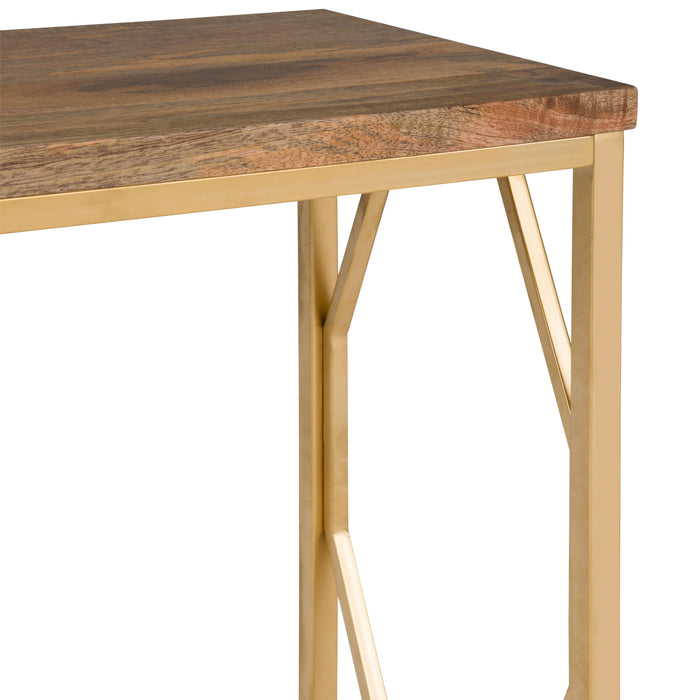 Selma - Metal and Wood Accent Table