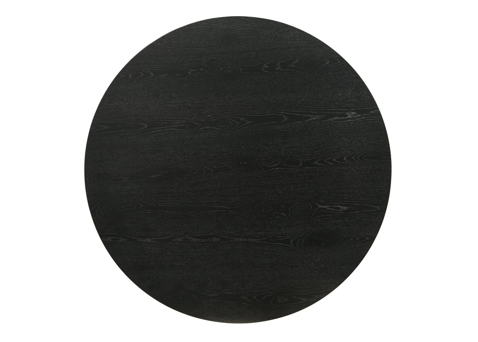 Jasper - Round End Table - Ebony Black