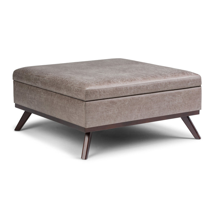 Owen - Square Coffee Table Storage Ottoman