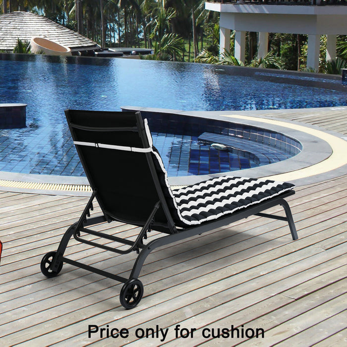 Outdoor Lounge Chair Cushion Replacement Patio Funiture Seat Cushion Chaise - Fabric