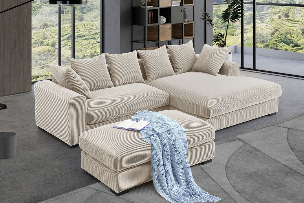 Duke - 4 Piece Upholstered Sectional