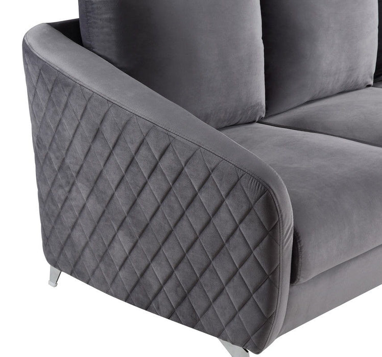 Sofia - Velvet Modern Chic Loveseat Couch