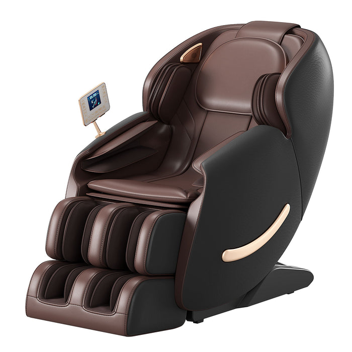 Deluxe - Massage Chair, Full Body Zero Gravity Recliner With Ai Voice Control, Sl Track, Bluetooth, Foot Rollers, Airbags, Heating - Black