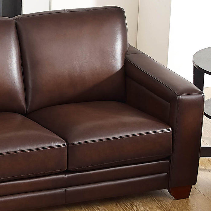 Aiden - Leather Loveseat