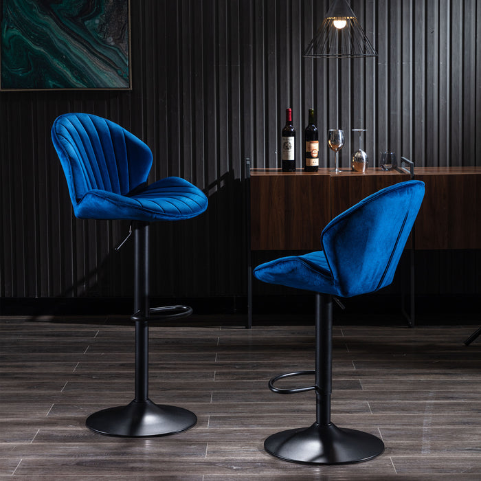 Bar Stools Set of 2 - Blue