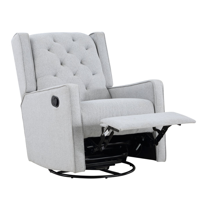 Milah - Gliding Swivel Recliner Tufted