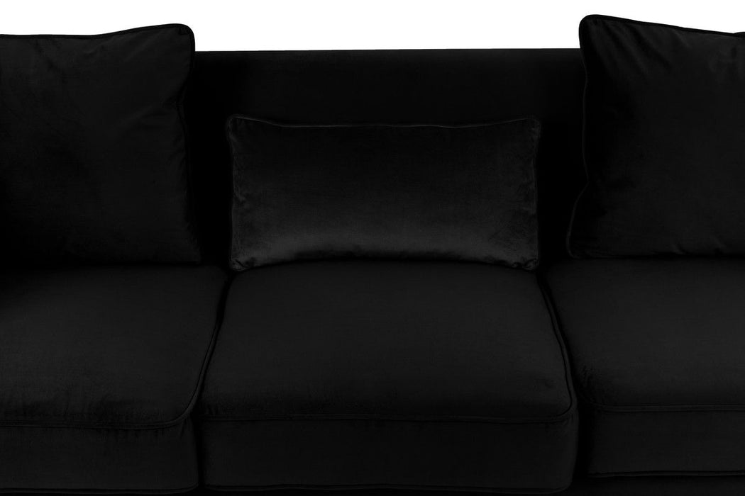 Bayberry - Velvet Sofa With 3 Pillows