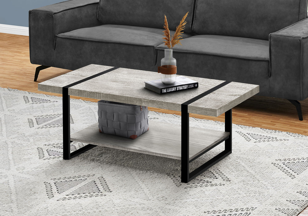 Coffee Table, Accent, Cocktail, Rectangular, Living Room, Contemporary, Modern - Gray