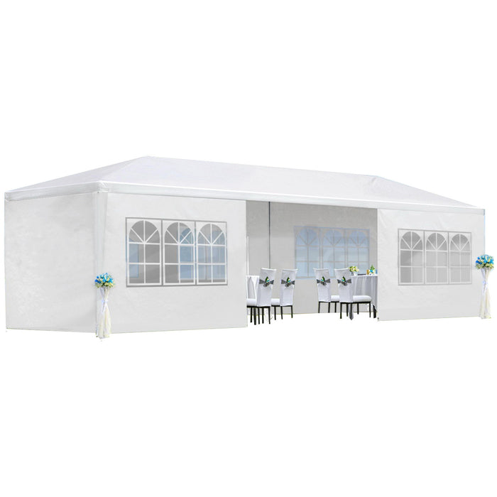 10X30' Wedding Party Canopy Tent Outdoor Gazebo With Removable Sidewalls