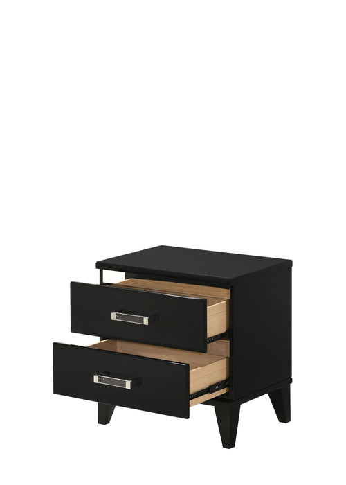 Chelsie - Nightstand - Black