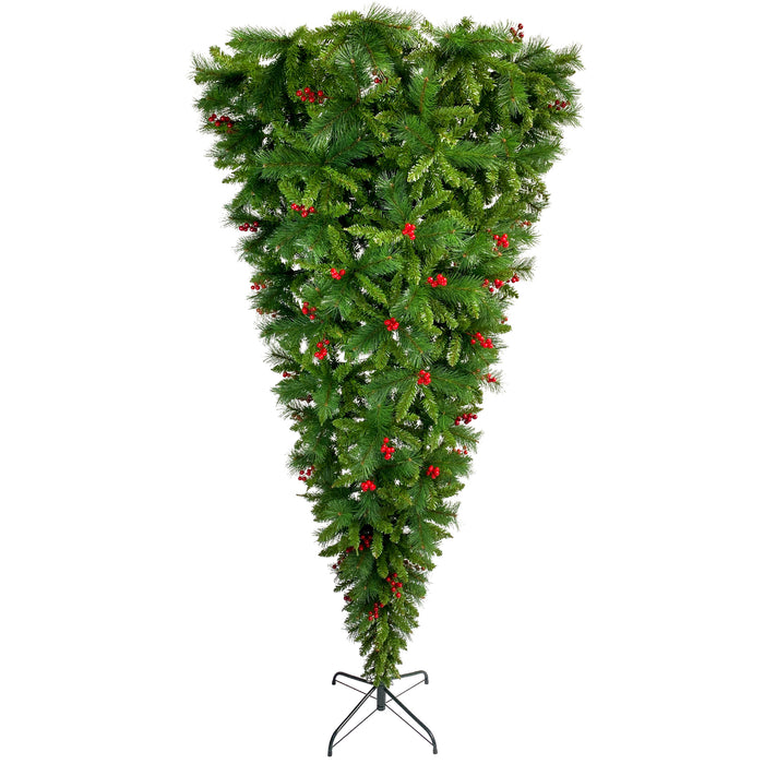 7.4 ft Upside Down Christmas Tree - Green