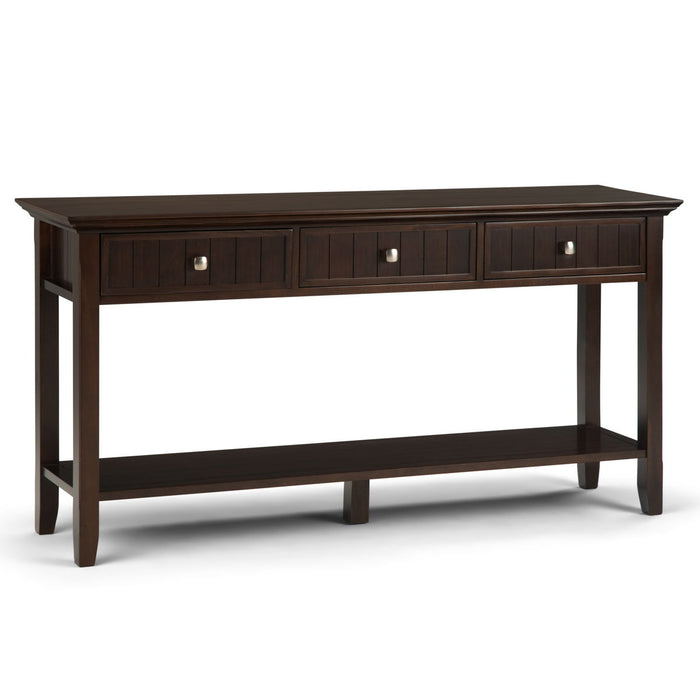 Acadian - Wide Console Sofa Table - Brunette Brown