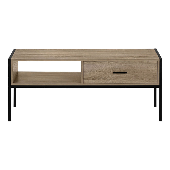 TV Stand, Console, Media Entertainment Center, Storage Drawer, Living Room, Bedroom, Contemporary, Modern - Taupe