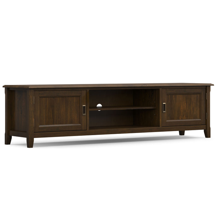 Burlington - 72" Low TV Media Stand - Mahogany Brown