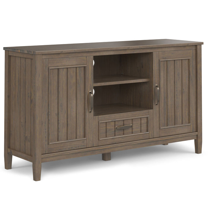 Lev - TV Media Stand - Smoky Brown