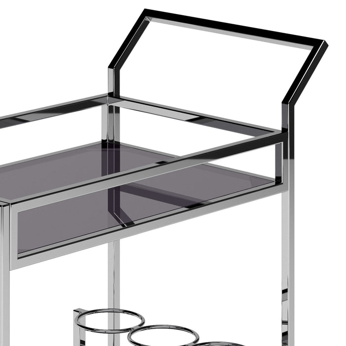 Watts - 26" Bar Cart - Chrome