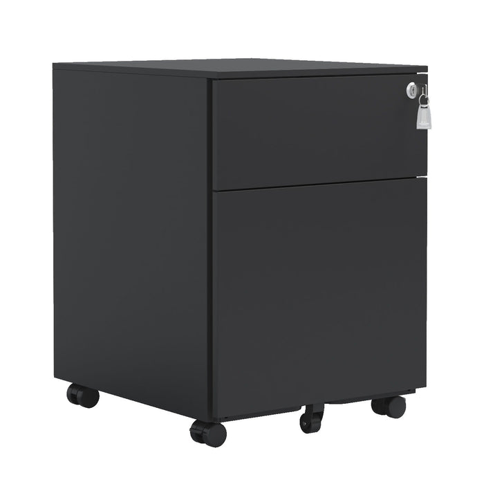 2 Drawer Mobile File Cabinet With Lock Steel File Cabinet For Legal / Letter / A4 / F4 Size / Home / Office Design