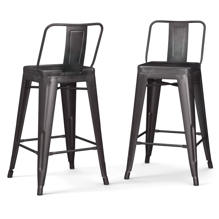 Rayne - 24" Metal Counter Height Stool (Set of 2)