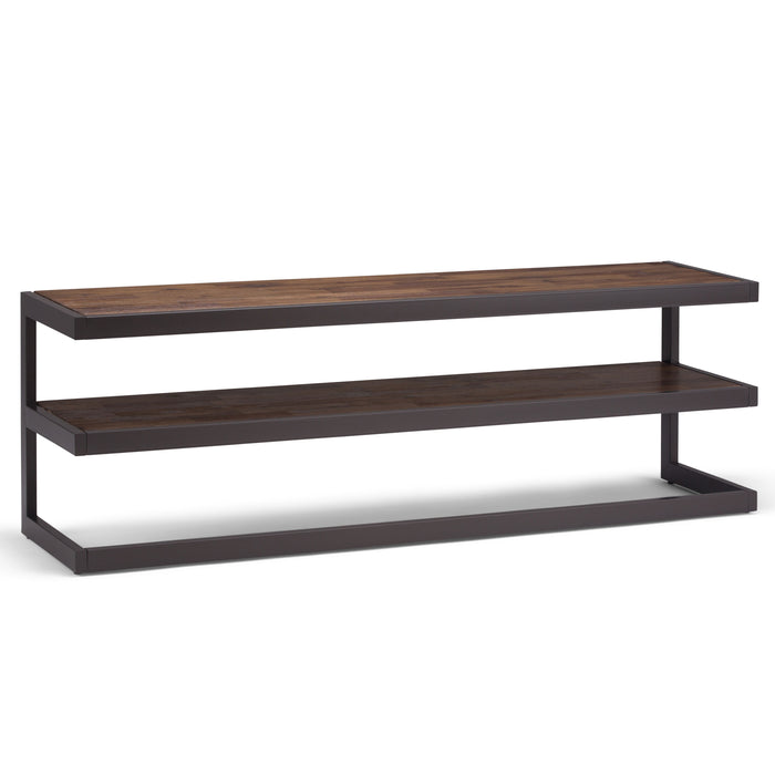 Erina - Low TV Media Stand - Rustic Natural Aged Brown