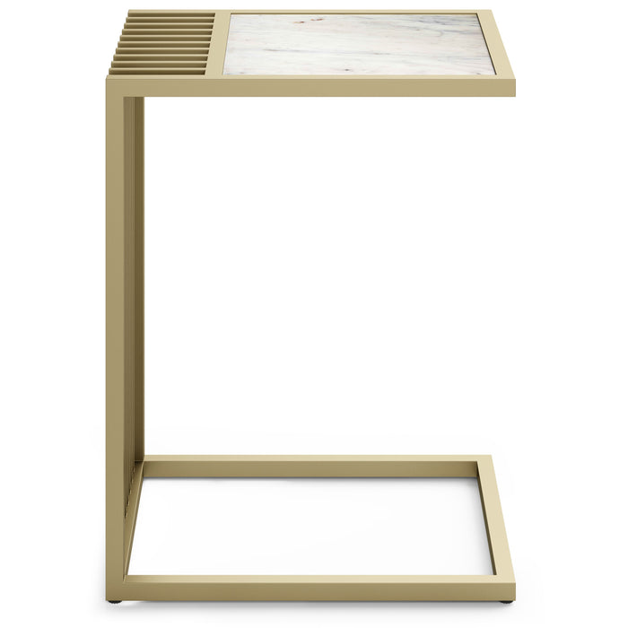 Dorval - Marble C Table - Gold