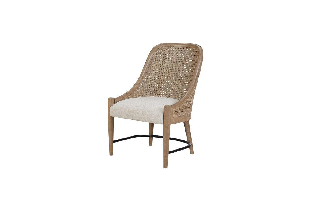 Cane - Backed Host Chair Colored (Set of 2) - Sand