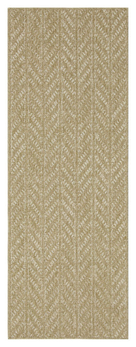 Earth - 7'10" X 10'3" Indoor / Outdoor Area Rug - White / Natural