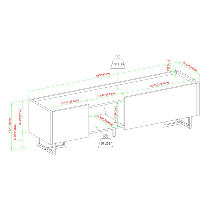 Contemporary Low Profile TV Stand