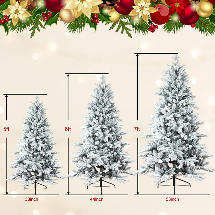 5ft PE/PVC Mixed Flocking Automatic Christmas Tree