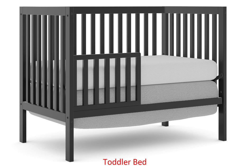 Crib 5 In 1 Convertible, Converts From Baby Crib To Toddler Bed, Fits Standard Full Size Crib Mattress