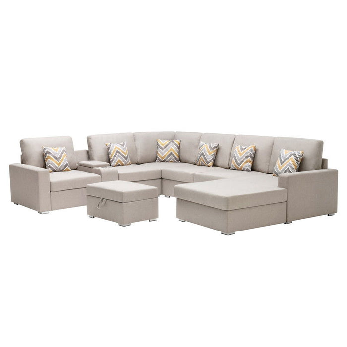 Nolan - 8 Piece Sectional Sofa With Interchangeable Legs