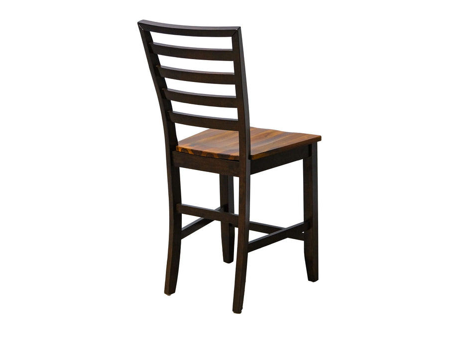 Timberline - Ladderback Barstools (Set of 2) - Brown