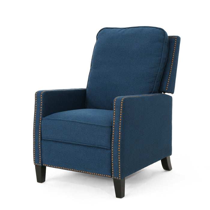 Wide - Standard Recliner Manual - Navy Blue