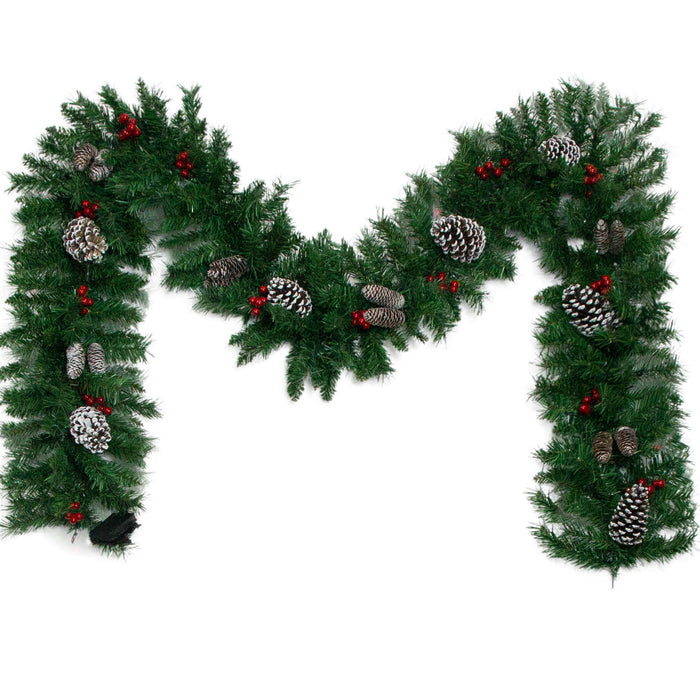 Pre-lit Christmas Tree 4-Piece Set - Dark Green