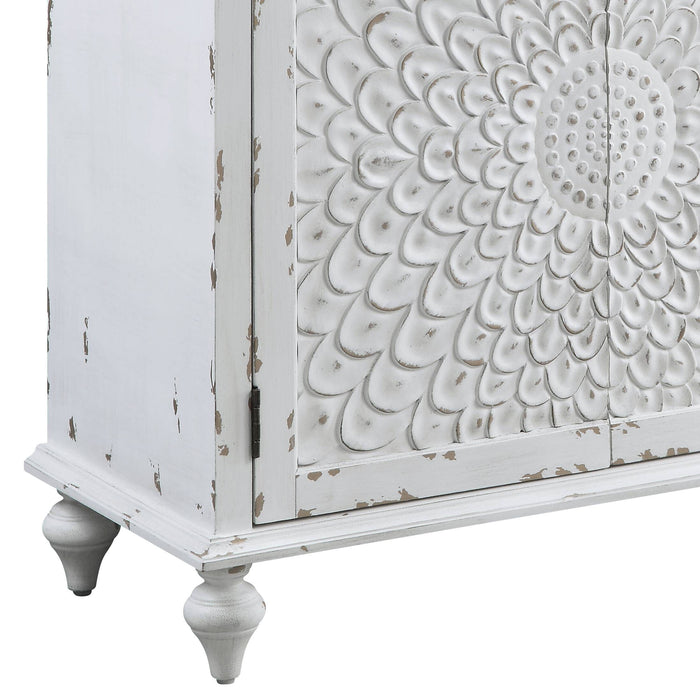 Daray - Antique Console Cabinet - White