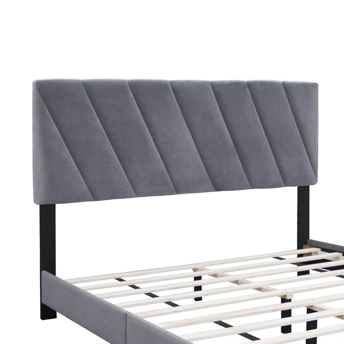 Queen Adjustable Upholstered Bed Modern Minimalist Top Styles