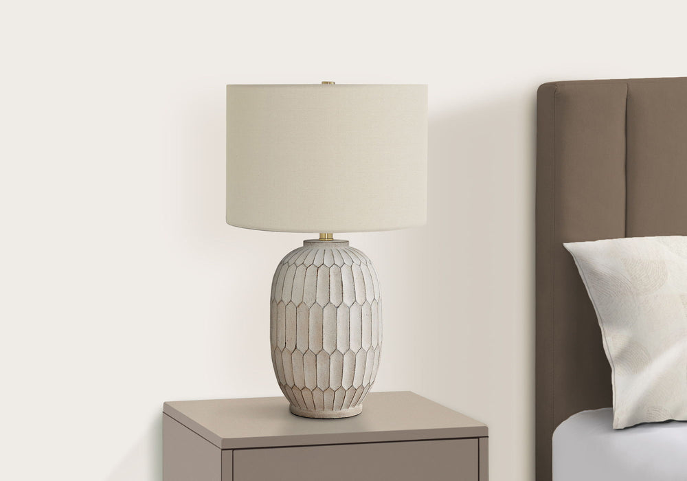 Table Lamp, Lighting, Transitional - Cream