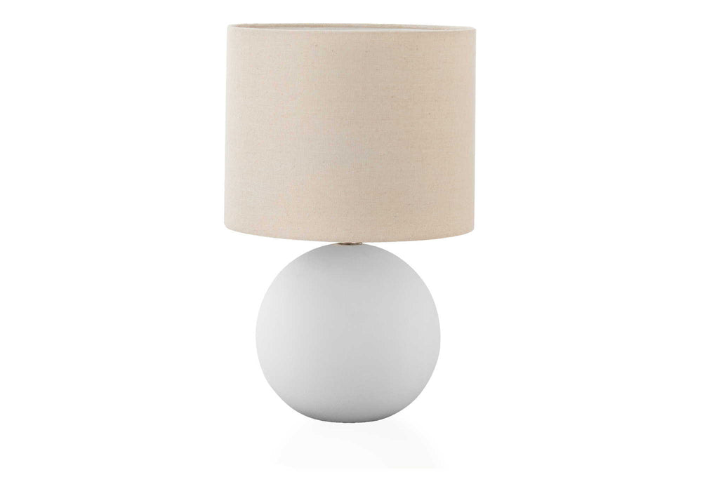 Contemporary Lighting, Table Lamp, Resin, Ceramic - Cream