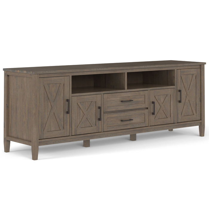 Ela - 72" TV Media Stand - Smoky Brown