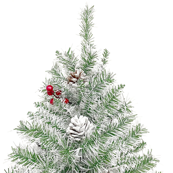 Pre-lit Christmas Tree 4-Piece Set - Retro White