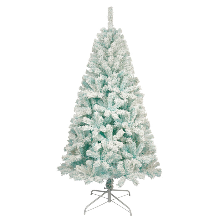 6ft PVC Christmas Tree with LED Lights  - Blue