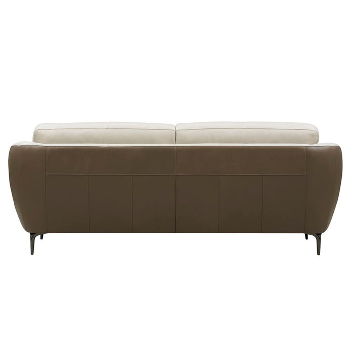 Makena - Leather Sofa - Beige