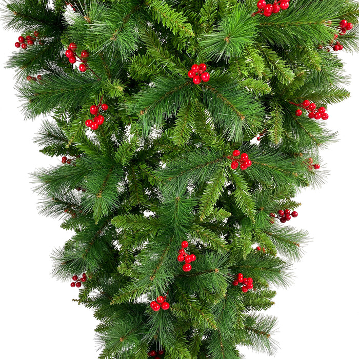 7.4 ft Upside Down Christmas Tree - Green