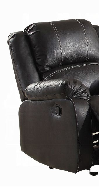 Zuriel - Synthetic Leather Recliner Chair - Black