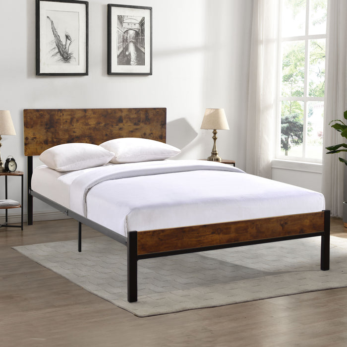 Twin Metal Bed Sturdy System Metal Bed Frame, Modern Style And Comfort To Any Bedroom - Black