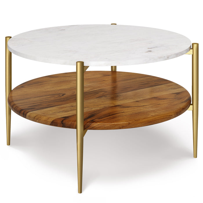 Wagner - Coffee Table - White / Natural