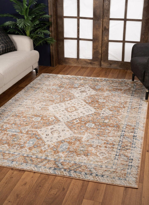 Noble - GC_GEN7004 Rust 5' x 7' Area Rug