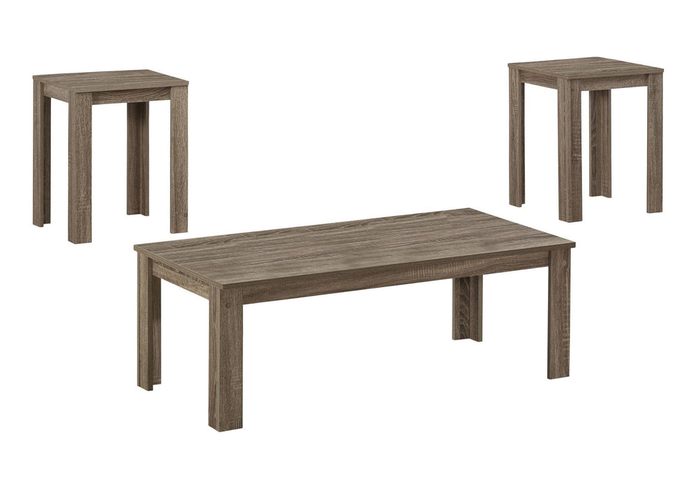 Table Set, Coffee, End, Side, Accent For Living Room Transitional (Set of 3) - Taupe