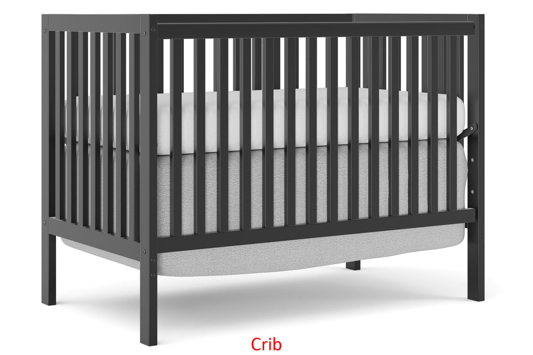 Crib 5 In 1 Convertible, Converts From Baby Crib To Toddler Bed, Fits Standard Full Size Crib Mattress