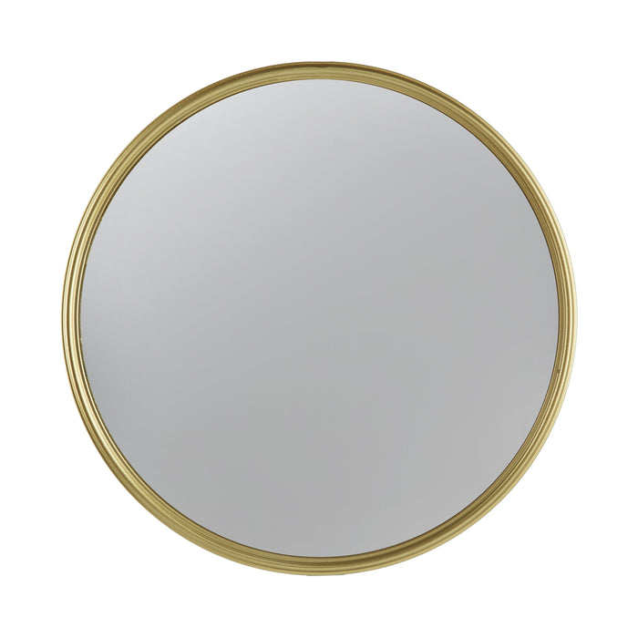 Round Mirror, Circle Mirror With Iron Frame For Living Room Bedroom Vanity, Entryway, Hallway